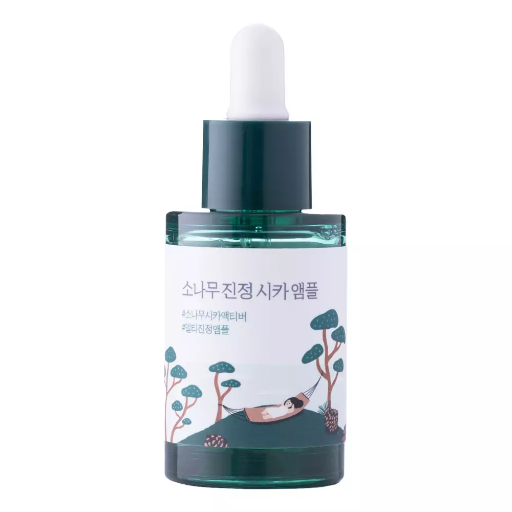 Round Lab - Pine Calming Cica Ampoule - Arcampulla Gyulladás Utáni Pigmentfoltok Ellen - 30ml