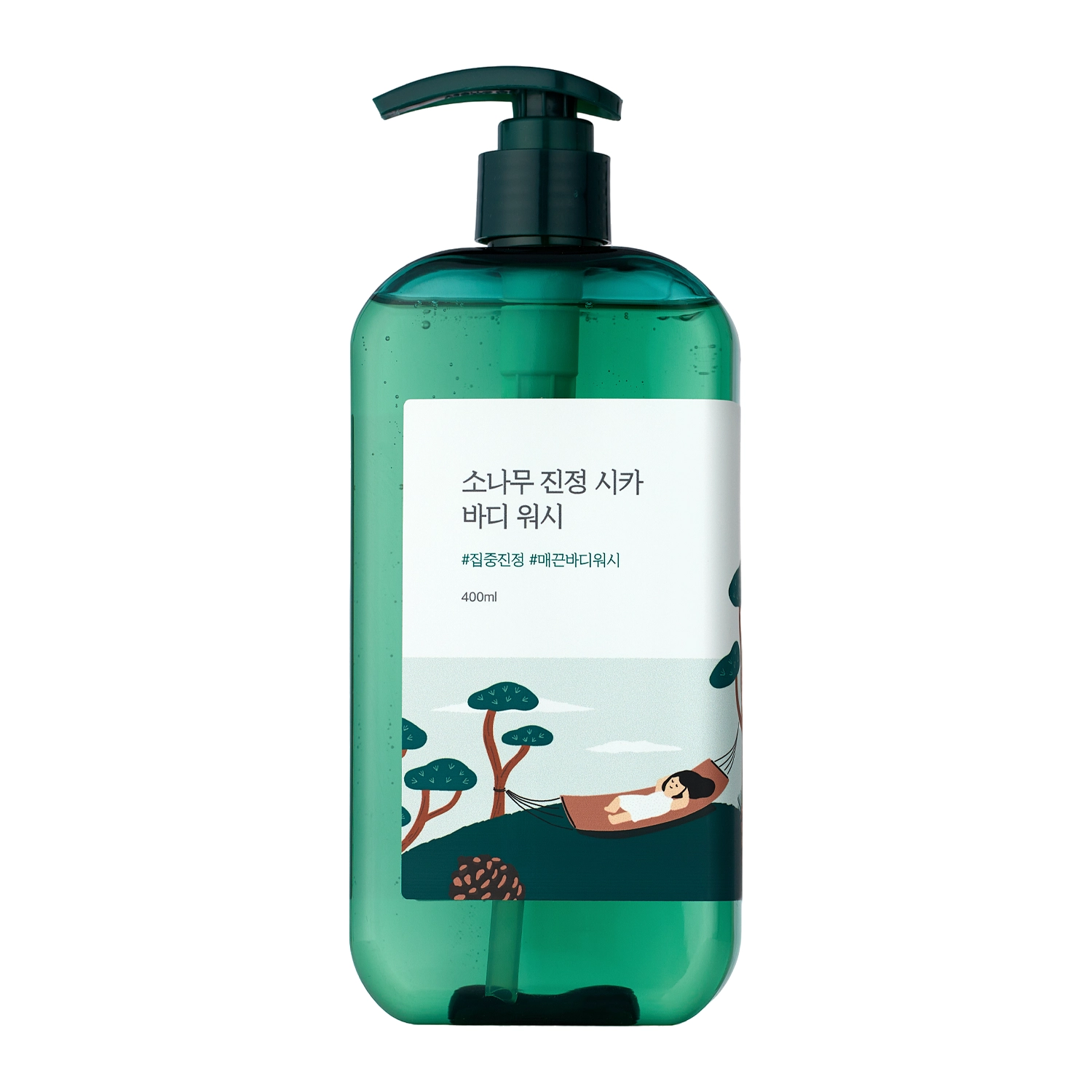 Round Lab - Pine Cica Calming Body Wash - Tusfürdő Gél - 400ml