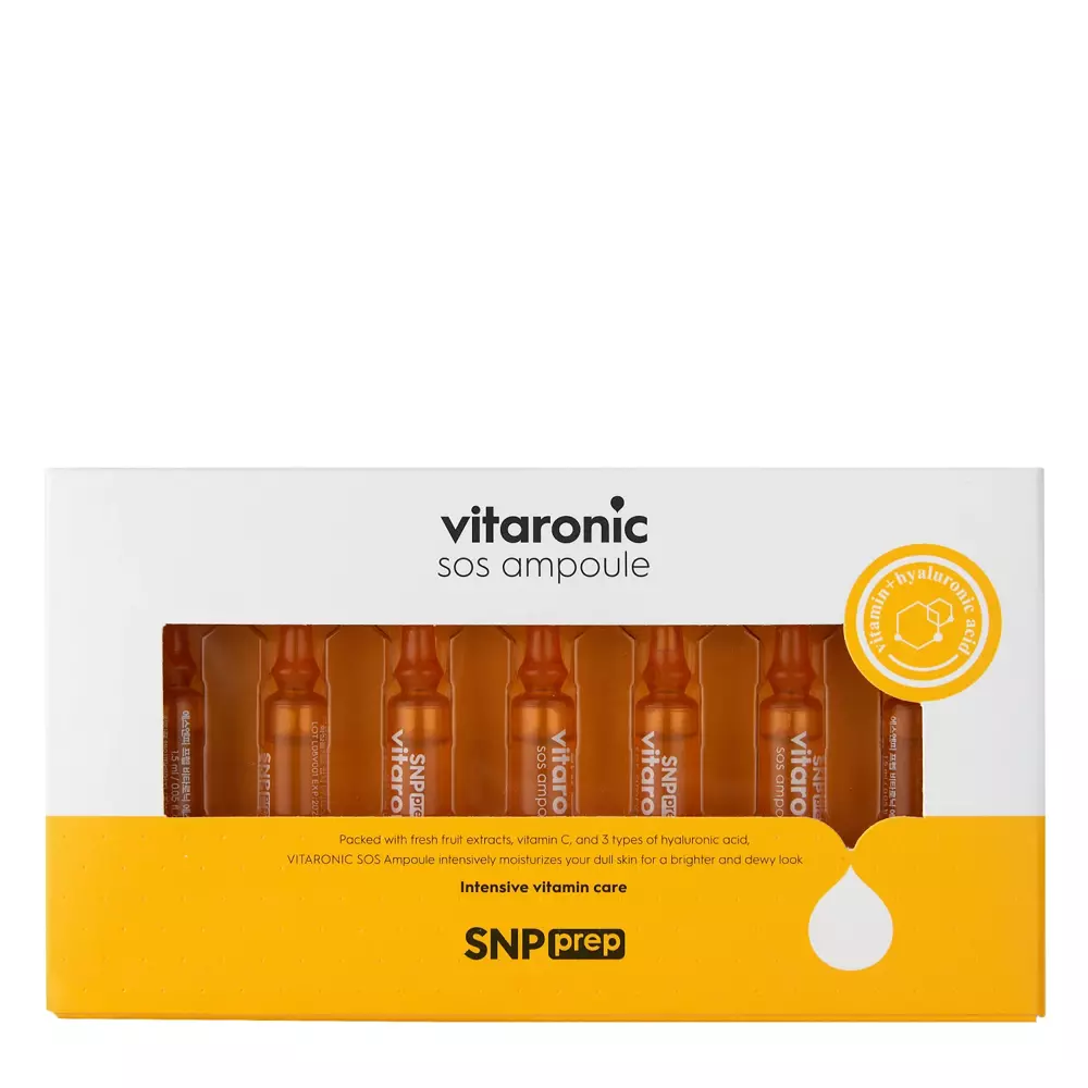 SNP - Prep Vitaronic SOS Ampoule - C-vitaminos Arcápoló Ampulla Készlet - 7x1.5ml