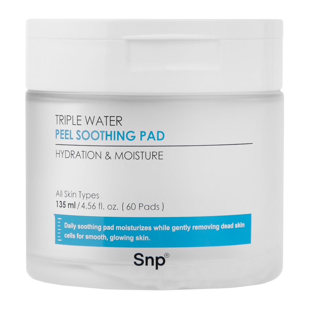 SNP - Triple Water Peel Soothing Pad - Hidratáló Arckorongok - 60db/135ml