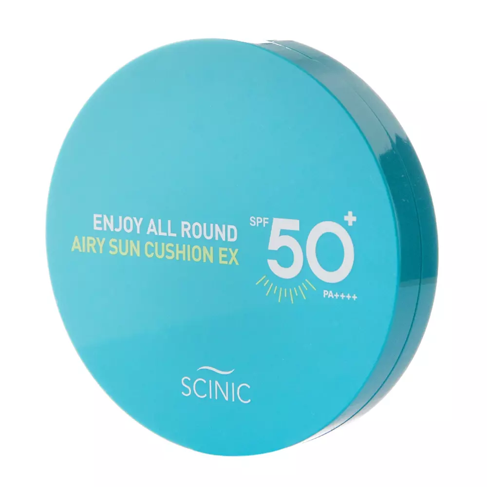 Scinic - Enjoy All Round Airy Sun Cushion EX PF50+ PA++++ - Hűsítő Fényvédő Párna Krém - 25g