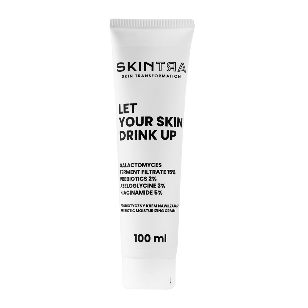 SkinTra - Let Your Skin Drink Up - Prebiotikus Hidratáló Krém - Tubus - 100ml