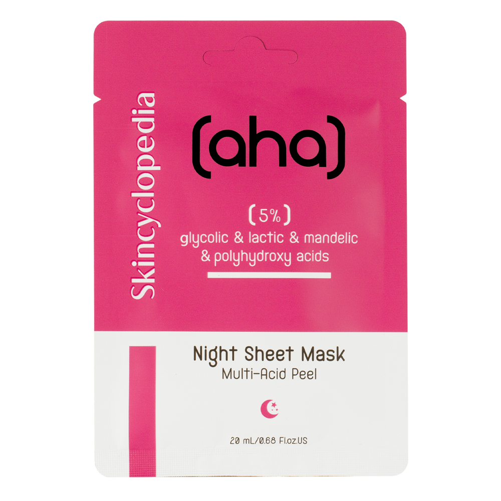 Skincyclopedia - Sheet Mask Aha & Pha 5% - Simító Fátyolmaszk - 1db/20ml