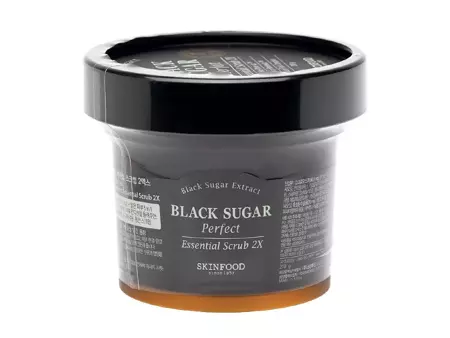 Skinfood - Black Sugar Perfect Essential Scrub 2X - Barna Cukor Hámlasztó Maszk - 210g