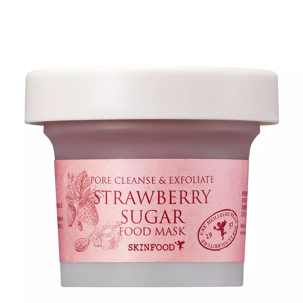 Skinfood - Strawberry Sugar Food Mask - Epres Hámlasztó és Világosító Maszk - 120g