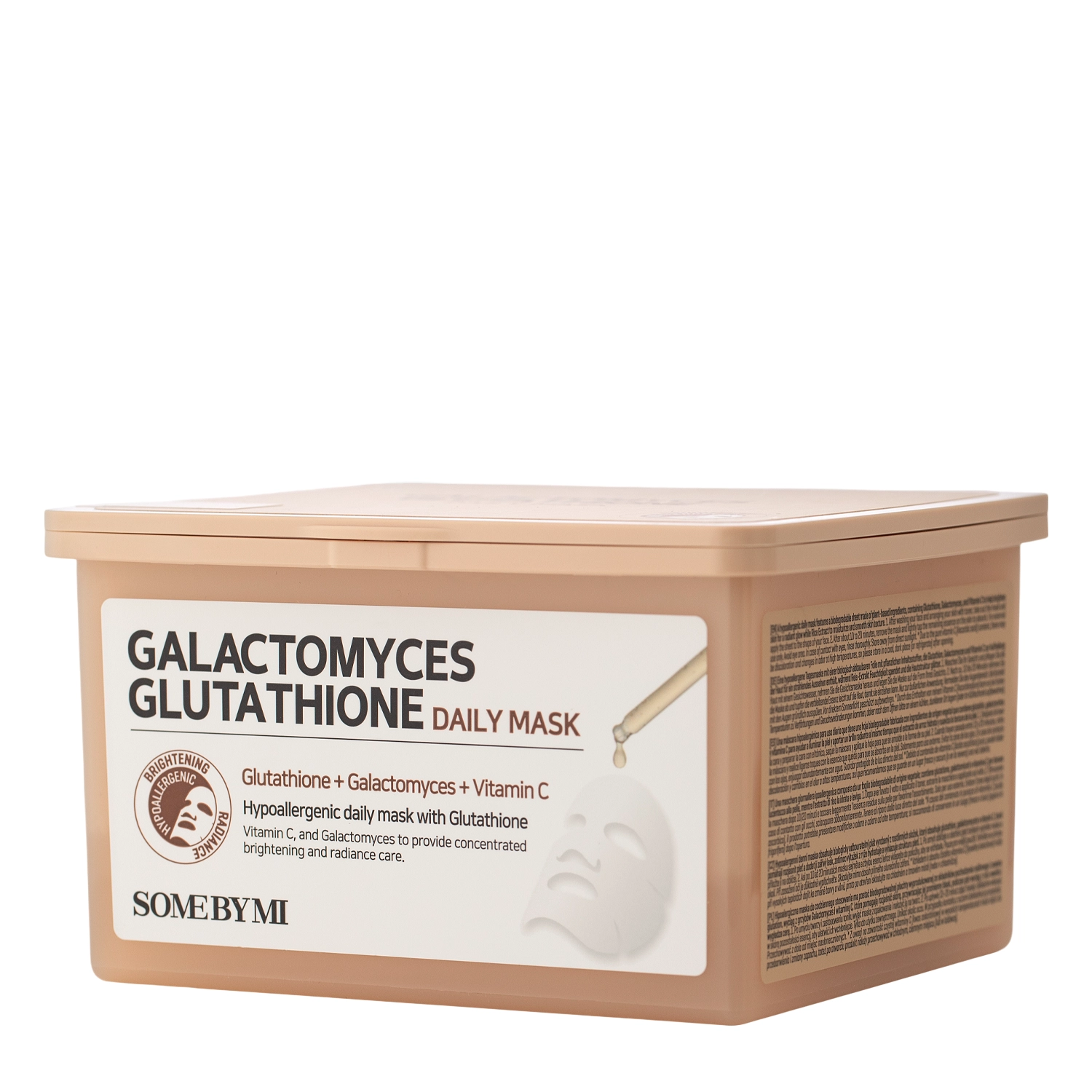 Some By Mi - Galactomyces Glutathione Daily Mask - Fátyolmaszk Szett - 350ml/30pcs