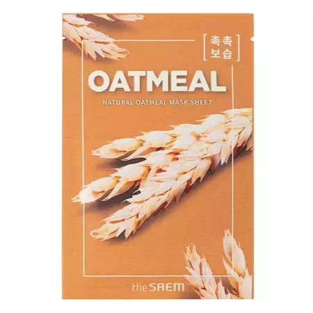 The SAEM - Natural Oatmeal Mask Sheet - Fátyolmaszk Zabbal - 21 ml