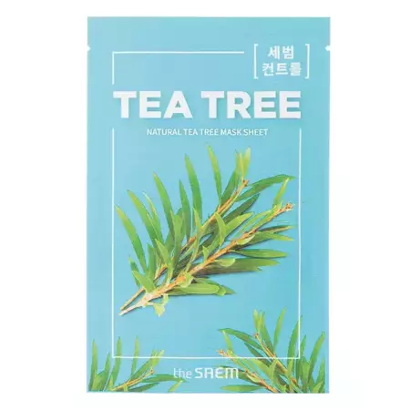 The SAEM - Natural Tea Tree Mask Sheet - Fátyolmaszk Teafa-kivonattal - 21 ml