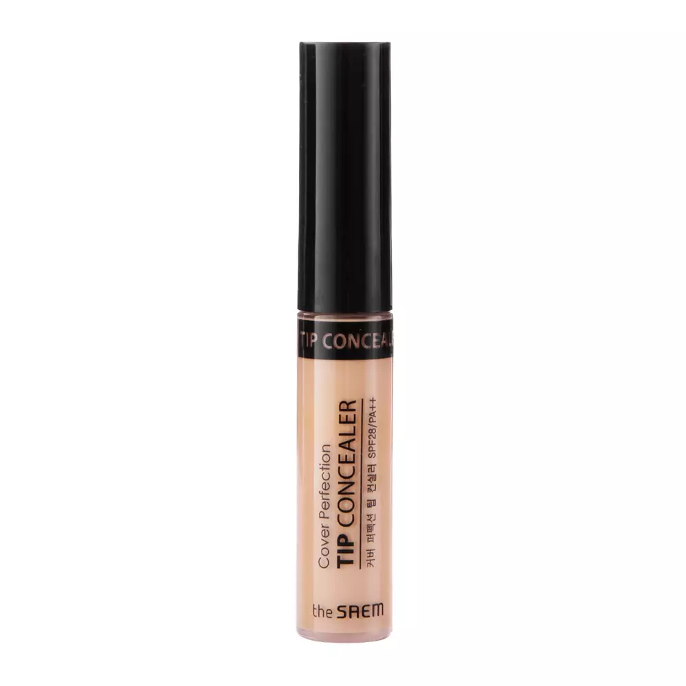 The Saem - Cover Perfection Tip Concealer - SPF 28/PA++ - Fedő Korrektor - Contour Beige - 6,5ml