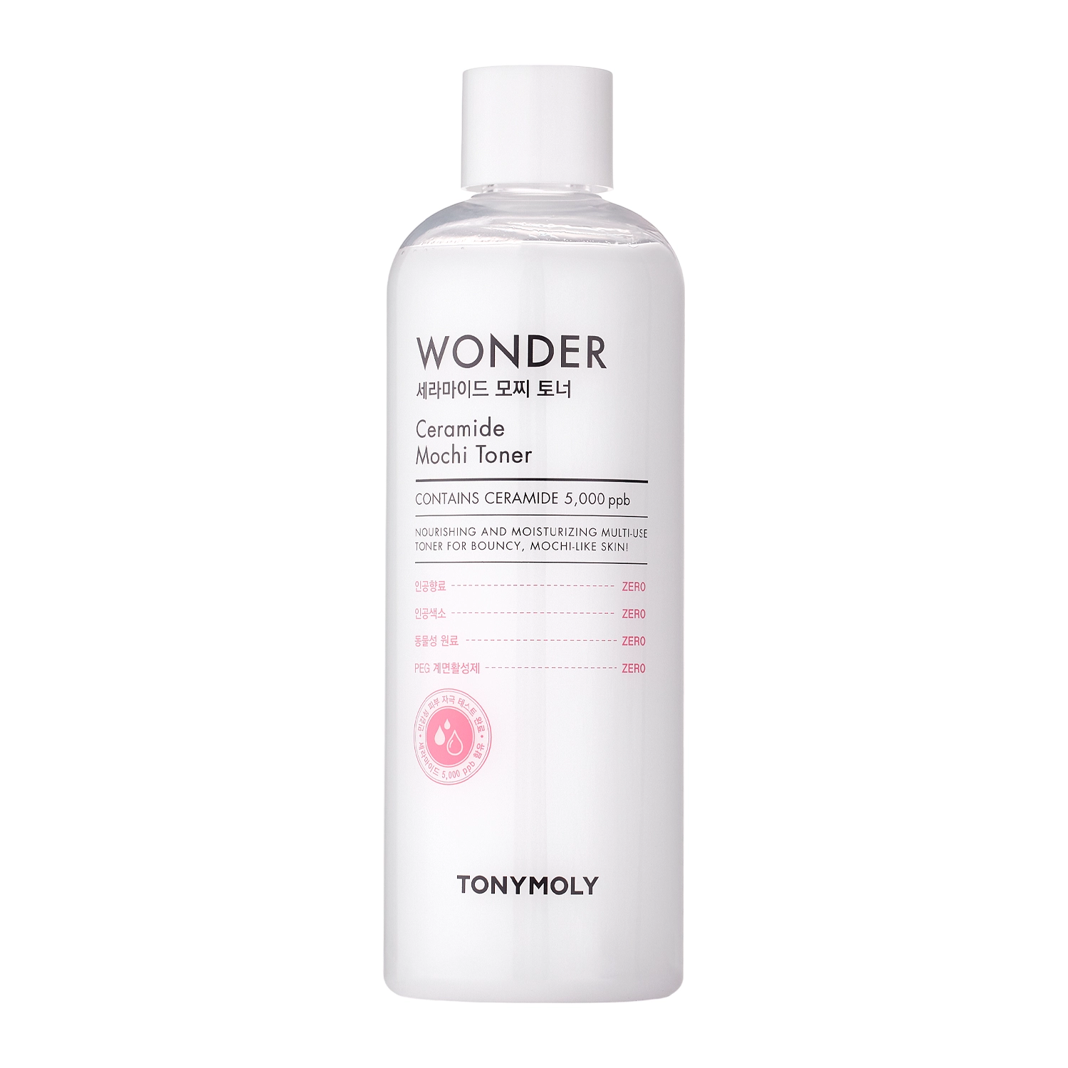 TonyMoly - Wonder Ceramide Mocchi Toner - Hidratáló Tonik Ceramidokkal - 500ml