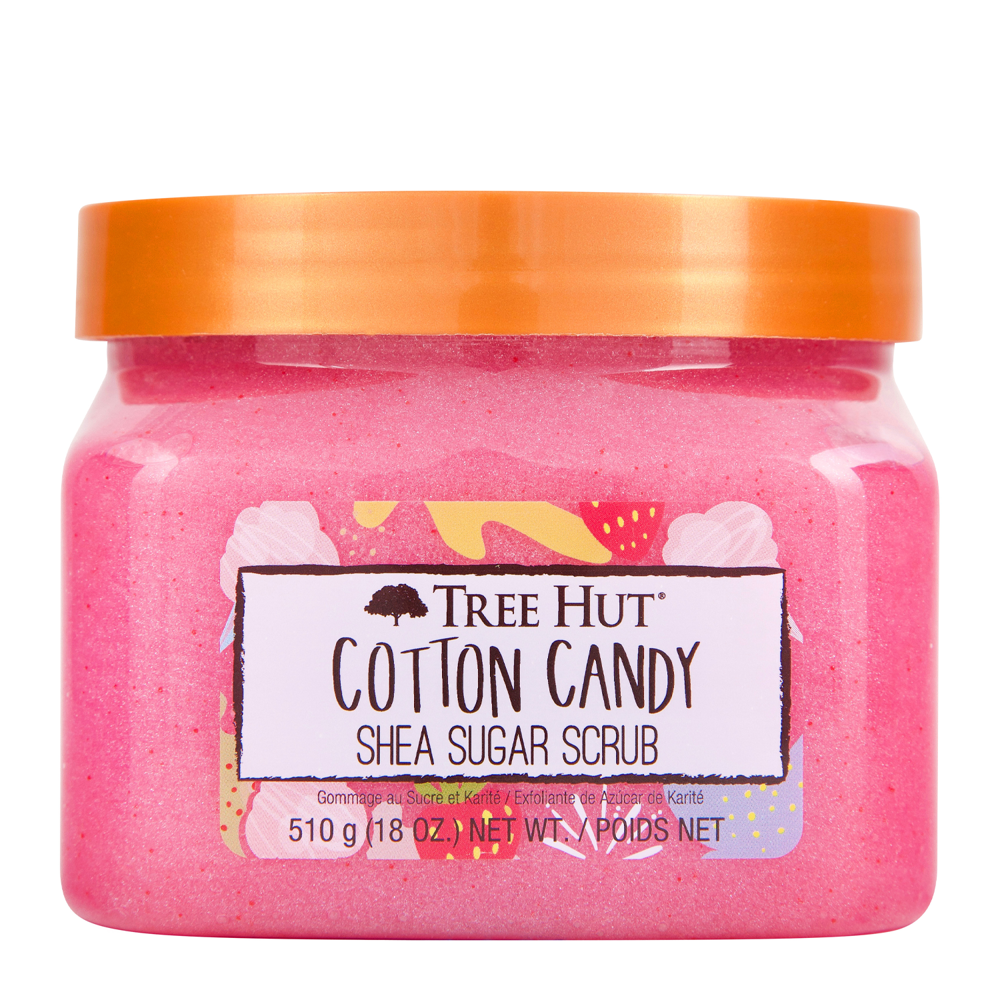 Tree Hut - Shea Sugar Scrub Cotton Candy - Cukor Testradír - Vattacukor - 510g