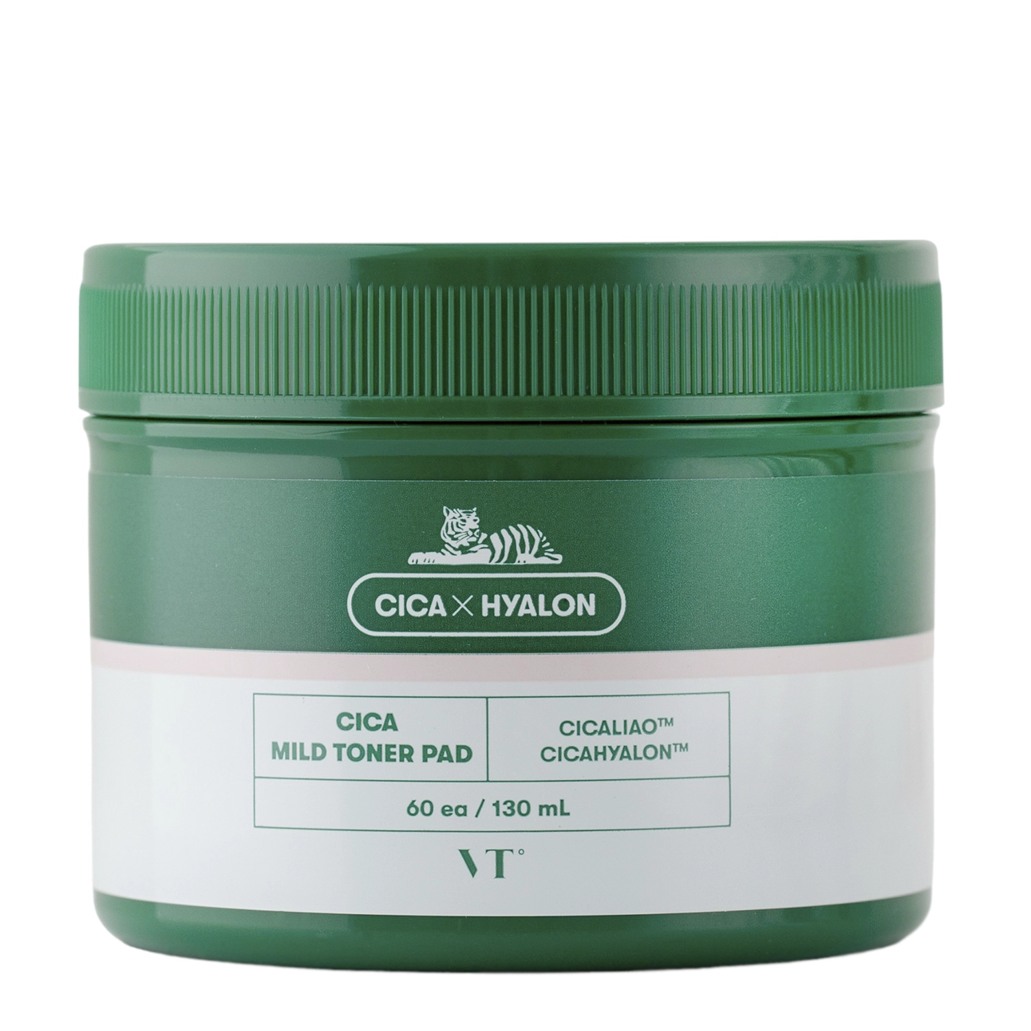 VT Cosmetics - CICA Mild Toner Pad - Hámlasztó Arckorongok Centellával és Szalicilsavval - 60db/130ml