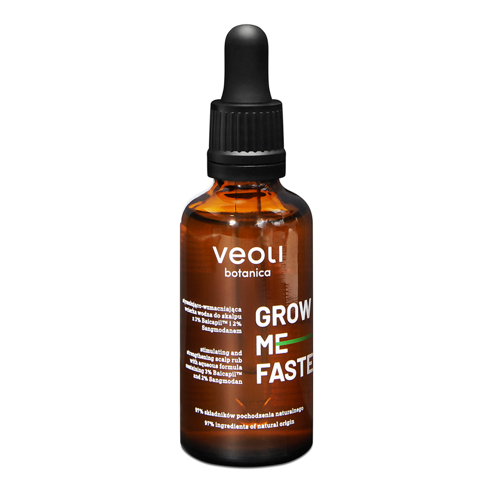 Veoli Botanica - Grow The Faster - Stimuláló és Erősítő Fejbőrápoló - 50ml