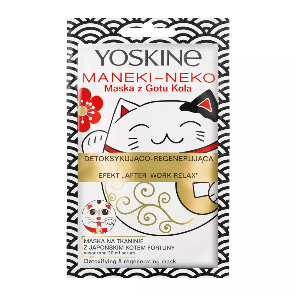 Yoskine - Mask - Fátyolmaszk - Maneki-Neko Cat - 20ml