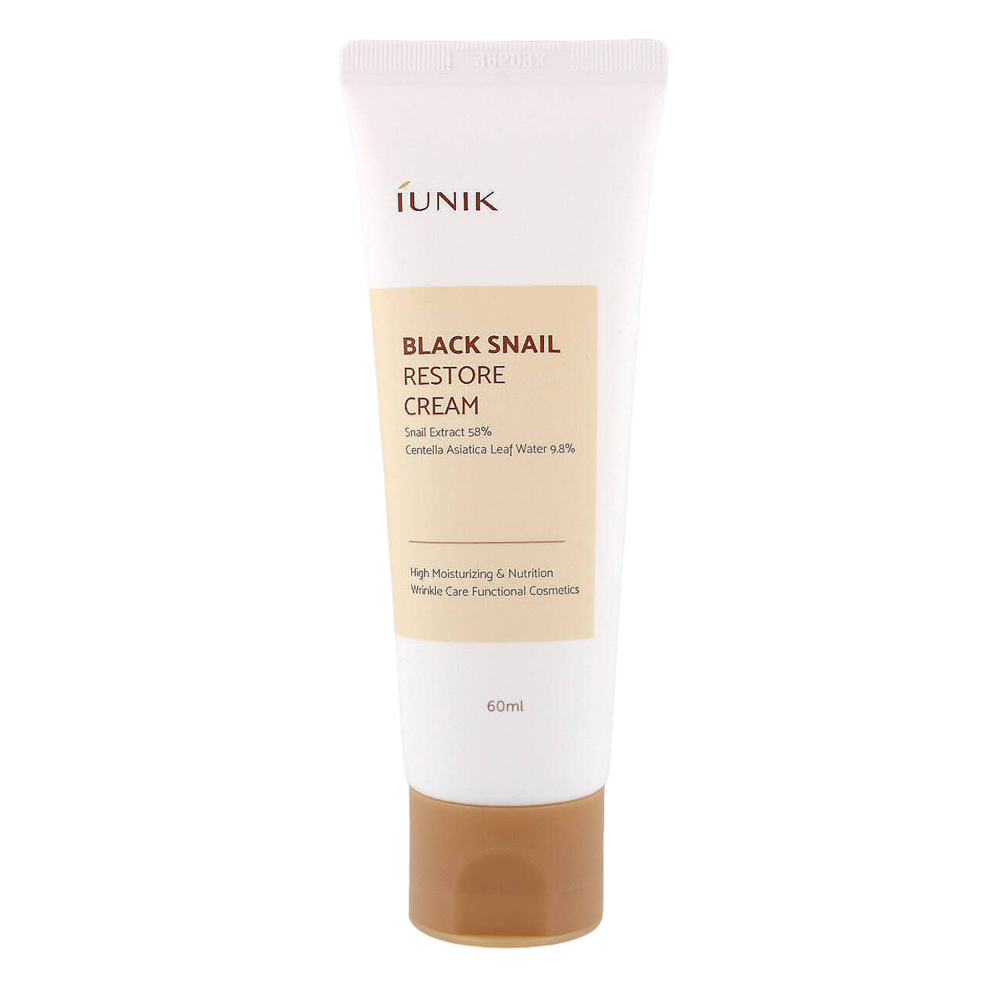 iUNIK - Black Snail Restore Cream - Regeneráló Arckrém - 60ml